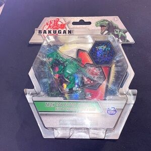 Bakugan Trox Action Figure - Comes with 2 Trading Cards & Coin